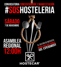 Convocatoria Concentración y Manifestación #SOShosteleria