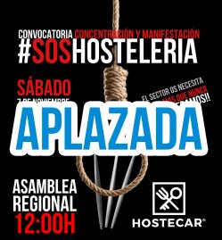 HOSTECAR APLAZA LA MANIFESTACIÓN PREVISTA PARA MAÑANA